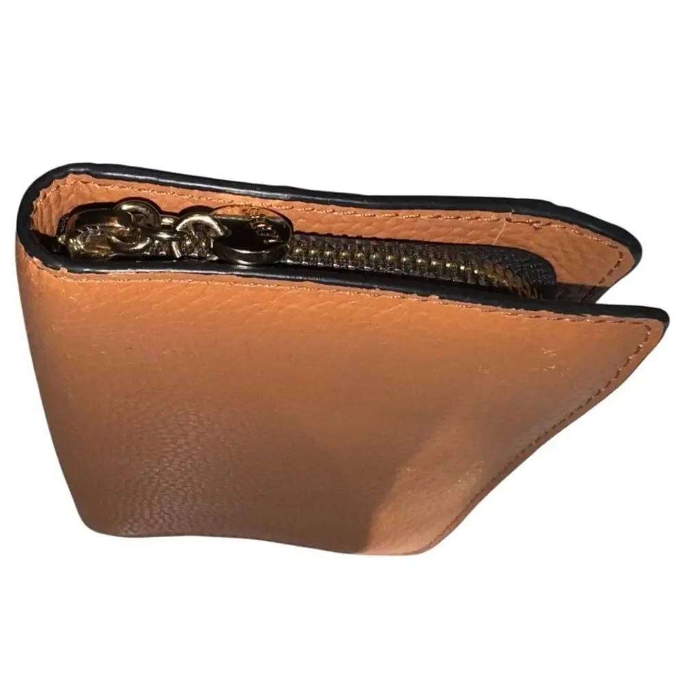 LODIS Kate Classic Zip Round Wallet in Chestnut, New without Tag MSRP $70